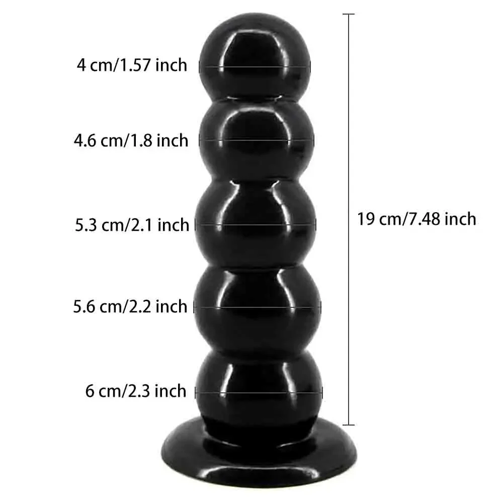 

Huge Anal Plug Dildos Soft Beaded Anal Dilator with Suction Cup Stimulate Anus and Vagina Butt Plug Sex Toys for Women Gay Men