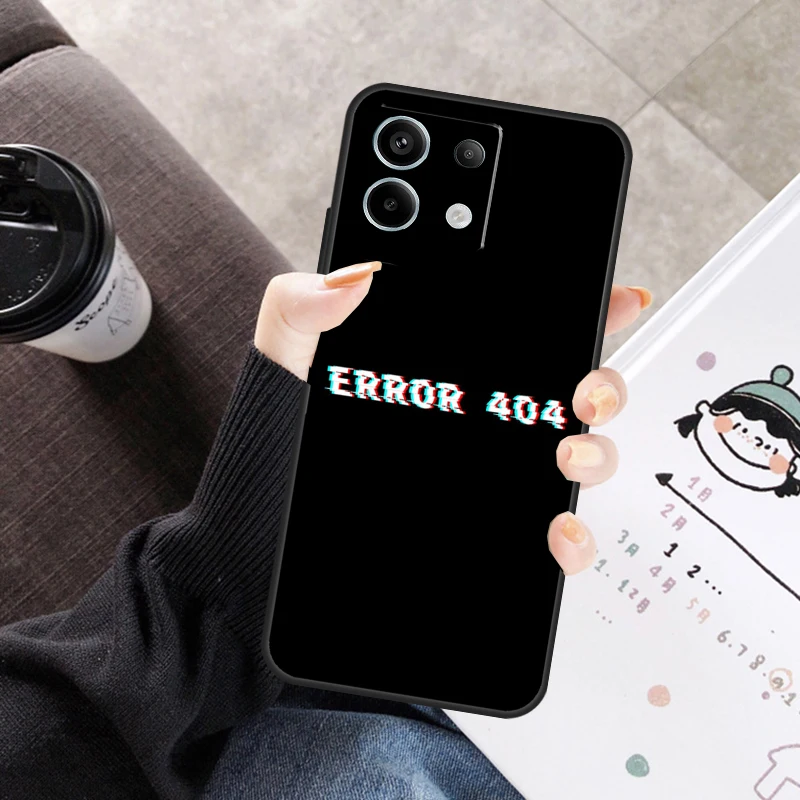 에러 404 찾을 수 없음 샤오미 레드미 노트 11 9 10 12 13 14 프로 10S 11S 12S 케이스 레드미 10C 13C 12C 14C용 커버