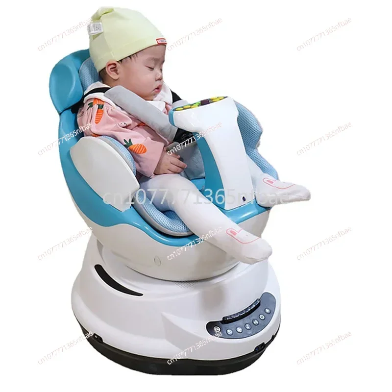 New Intelligent Electric Baby Rocking Chair with Music Remote Control Baby Soothing Swing Indoor Ride On Car Toy
