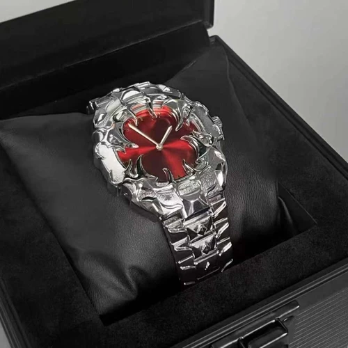Nuevo reloj de cuarzo para hombre en forma de garra con esferas intercambiables extraíbles, relojes de mujer de estilo peculiar Vintage de nicho Punk