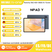 N-One NPad Y 10.1'' Tablet PC Android 13 Fast Charging 6000mAh Rockchip3562 4 + 4 GB 128 GB 1280 * 800 FHD IPS 4G LTE WIFI6