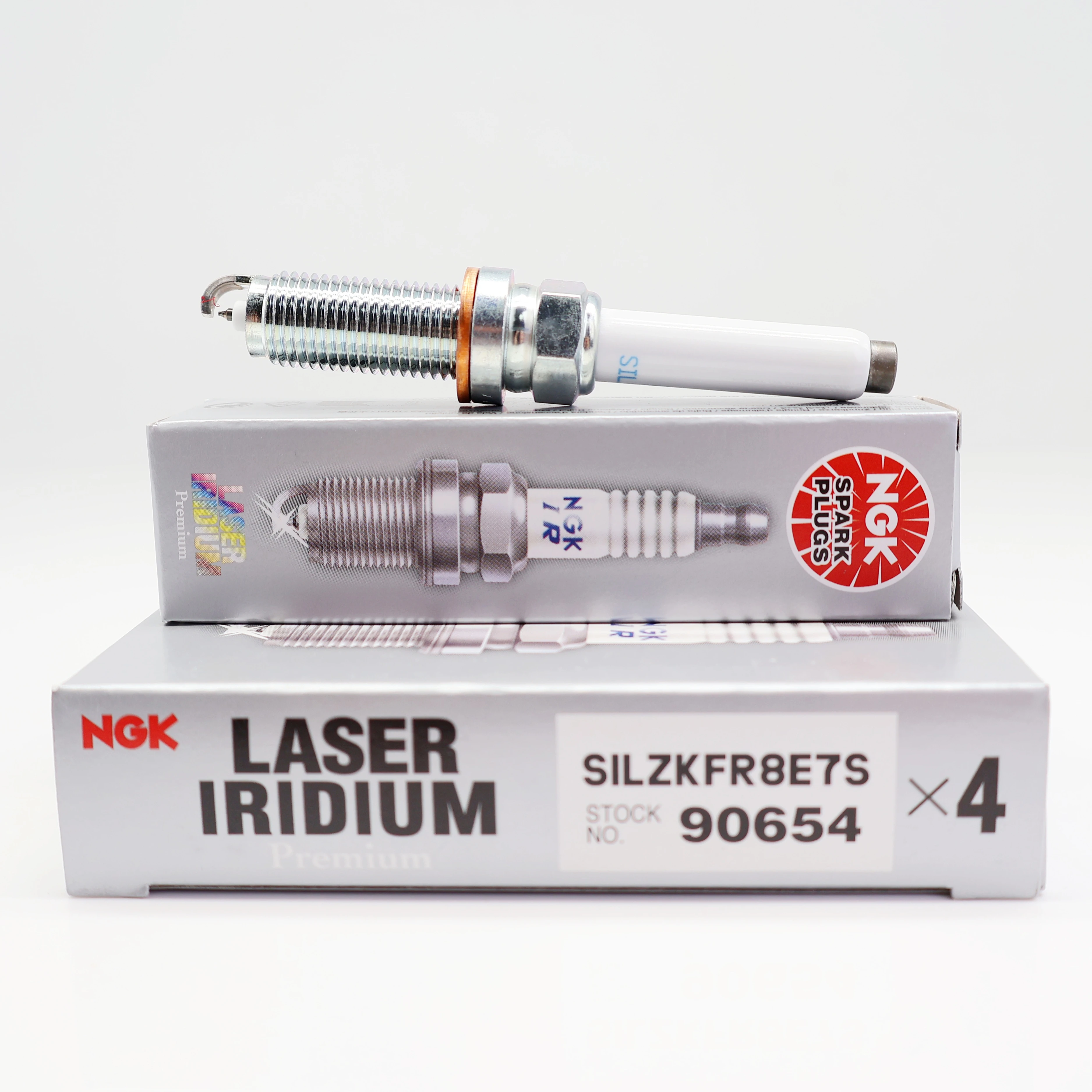 Bujía de iridio y platino original NGK SILZKFR8E7S/90654 OE 0041597003 - MAYBACH / MERCEDES-BENZ / SMART / STEYR