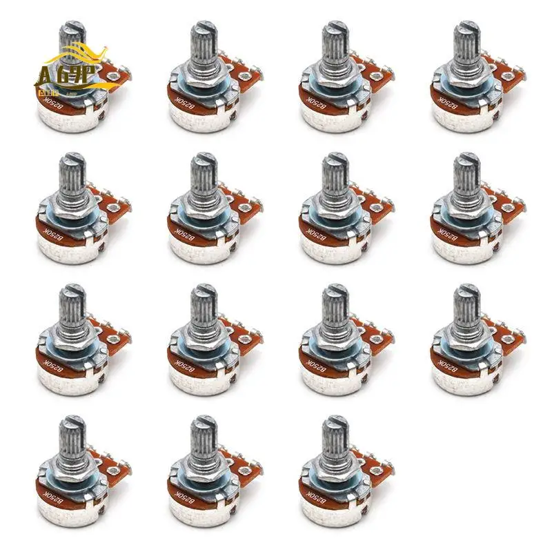 A69P-15Pcs B Type (Volume) Guitar Accessories 18MM Electric Guitar Small Potentiometer Volume Knob Modulation Switch Handle