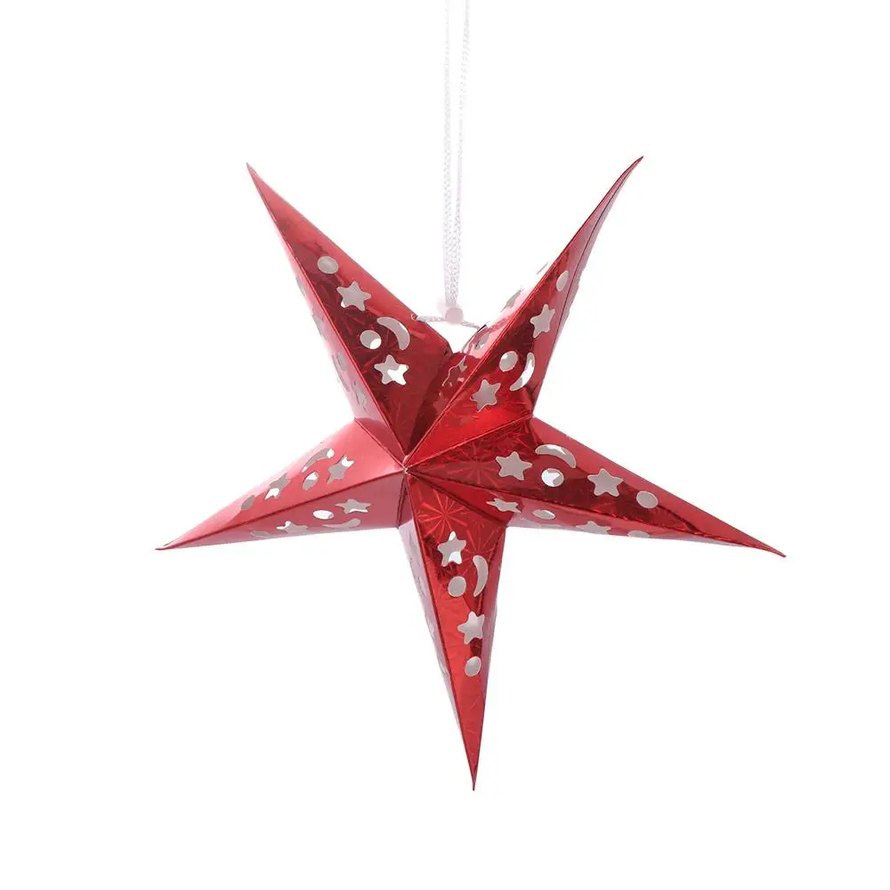 

Out Star Light DIY Pendant Lamp Covers Paper Lantern Christmas Decoration Ornaments Hanging Lights Decoration Stars Lampshade