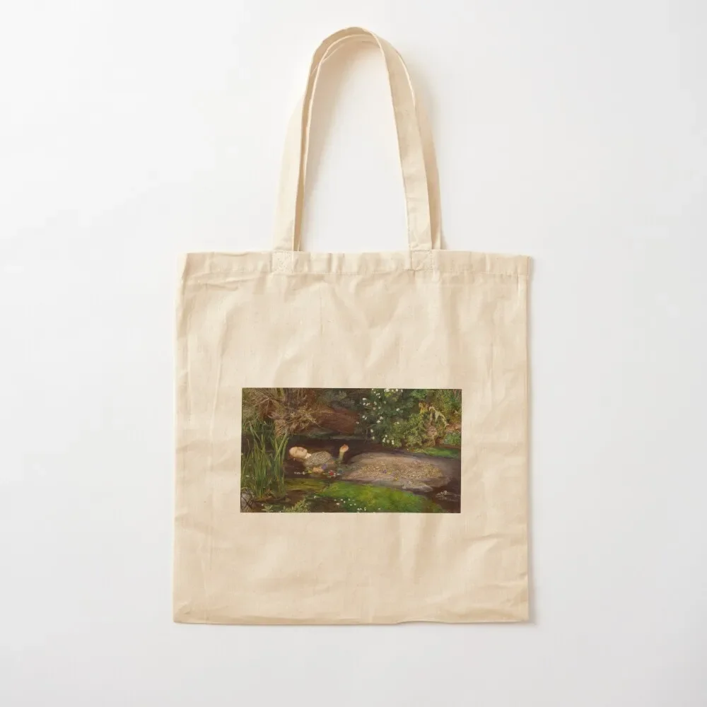 Ophelia by John Everett Millais (1851) Tote Bag reusable grocery bags bags woman 2025 Tote Bag