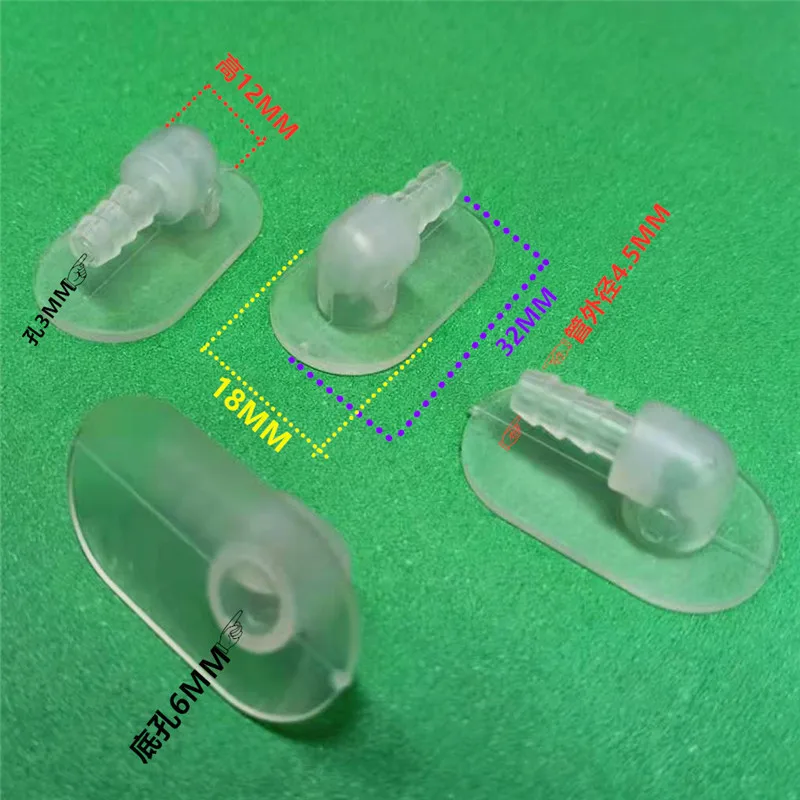 5Pcs airbag TPU elbow inflatable nozzle, massage pad TPU connector, car massage chair airbag pedicure machine accessories