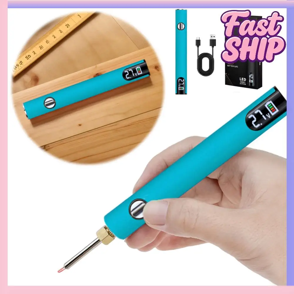 

510 Thread BatteryCart Pen Smart SolderingIron(No Soldering Iron Tip)(BlueWhite)