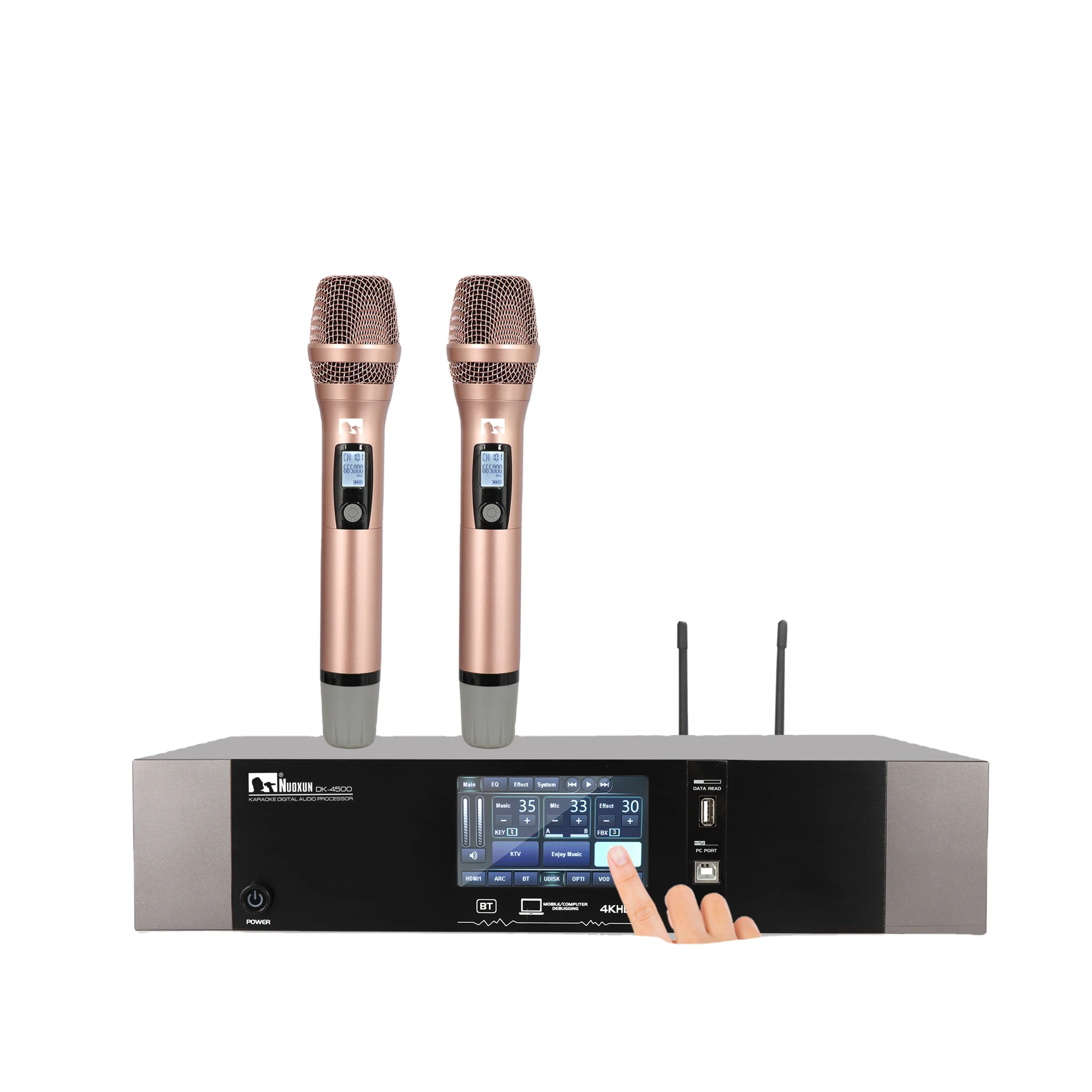 

3-in-1 High Quality Professional Power Amplifier System 600W USB Wireless Karaoke Microphone For Home KTV Use