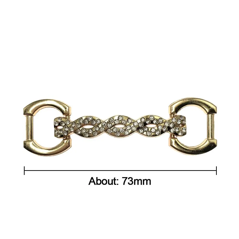 Decoration Garment Hardware Clothing Accessories Metal Buckles Metal Shoe Chain Shoes Buckles DIY Shoes Bag