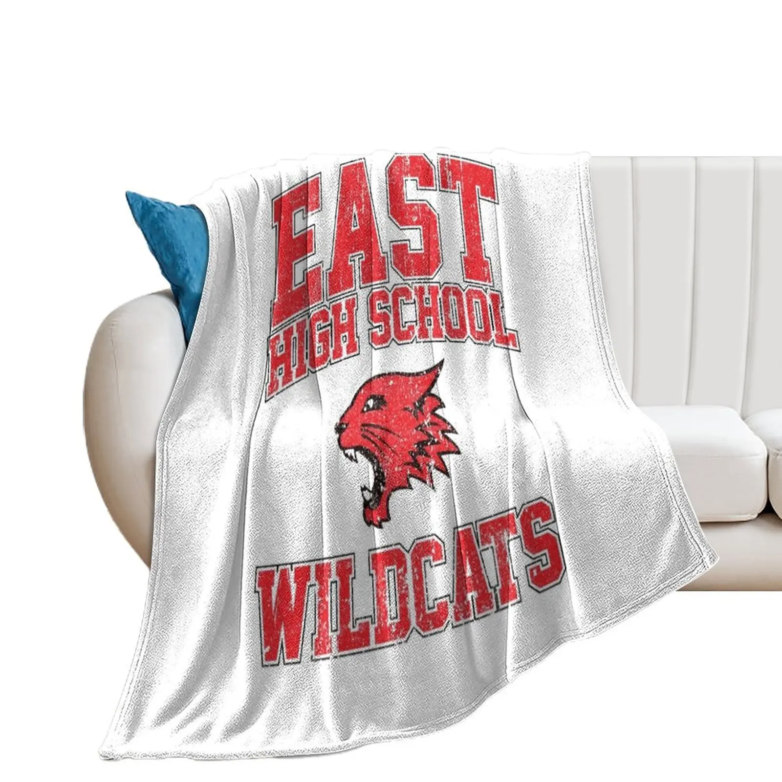 

East High School Wildcats (Variant) Throw Blanket Vintage Soft Plaid Blankets For Baby Blankets