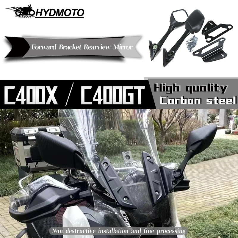 Motorcycle Accessories Mirror Forward Rearview Mirror Moving Bracket Kit bmw For BMW C400 GT c400gt C 400 GT c400x C 400GT 400X