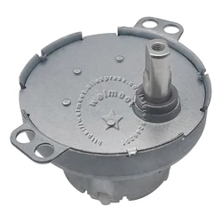 JS-50T(S) DC Gear Motor 3-24V High Torque Reduction Motor 2-200RPM Electric Micro Motor Dual-D Shaft Metal Housing Plastic Gear