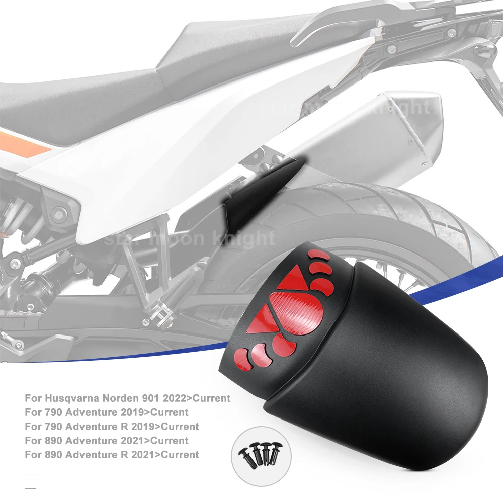 For Husqvarna Norden 901（2022-）790 890 Adventure Adventure R (2021-) Motorcycle Rear Wheel Fender Extensions