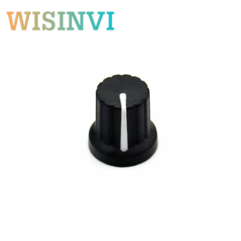 10 Stück 15 × 15 mm Gummiknopfkappe Potentiometerknopf Verstärker Audio Lautstärke elektronische Instrumente Schalterkappe Blumenförmiges Loch 6 mm – Detail 7