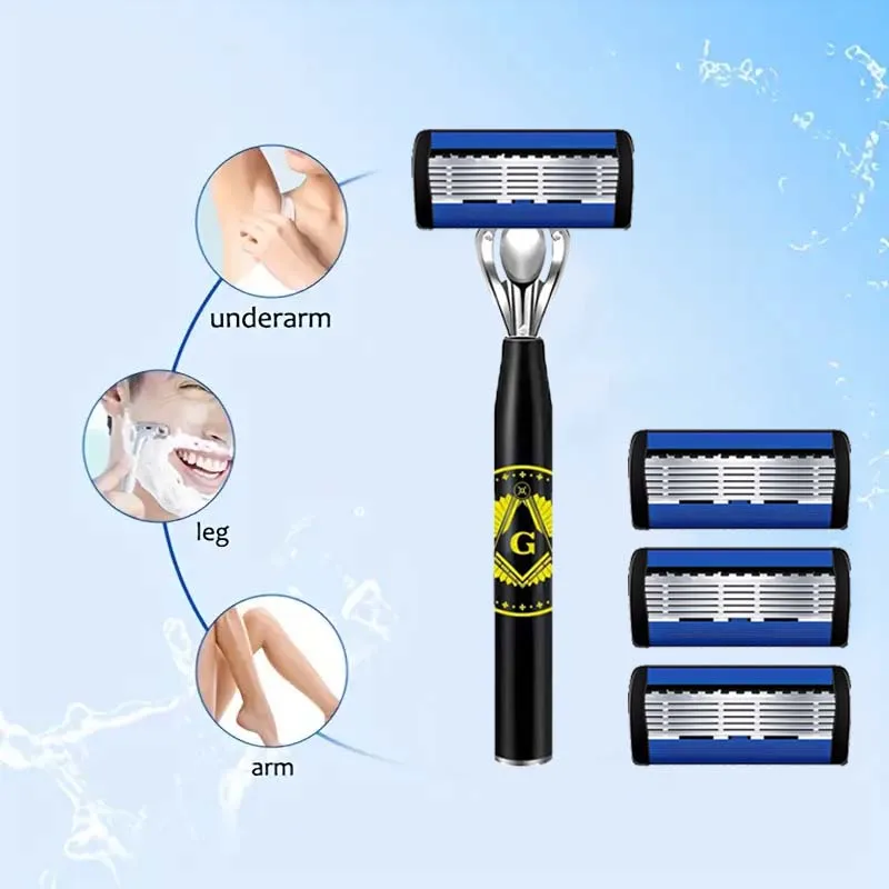 ماكينة حلاقة رجالية عصرية: شفرات حادة، مقبض مضاد للانزلاق، ماكينة حلاقة فائقة النعومة وغير مؤلمة. ماكينة حلاقة يجب اقتناؤها للرجال #5