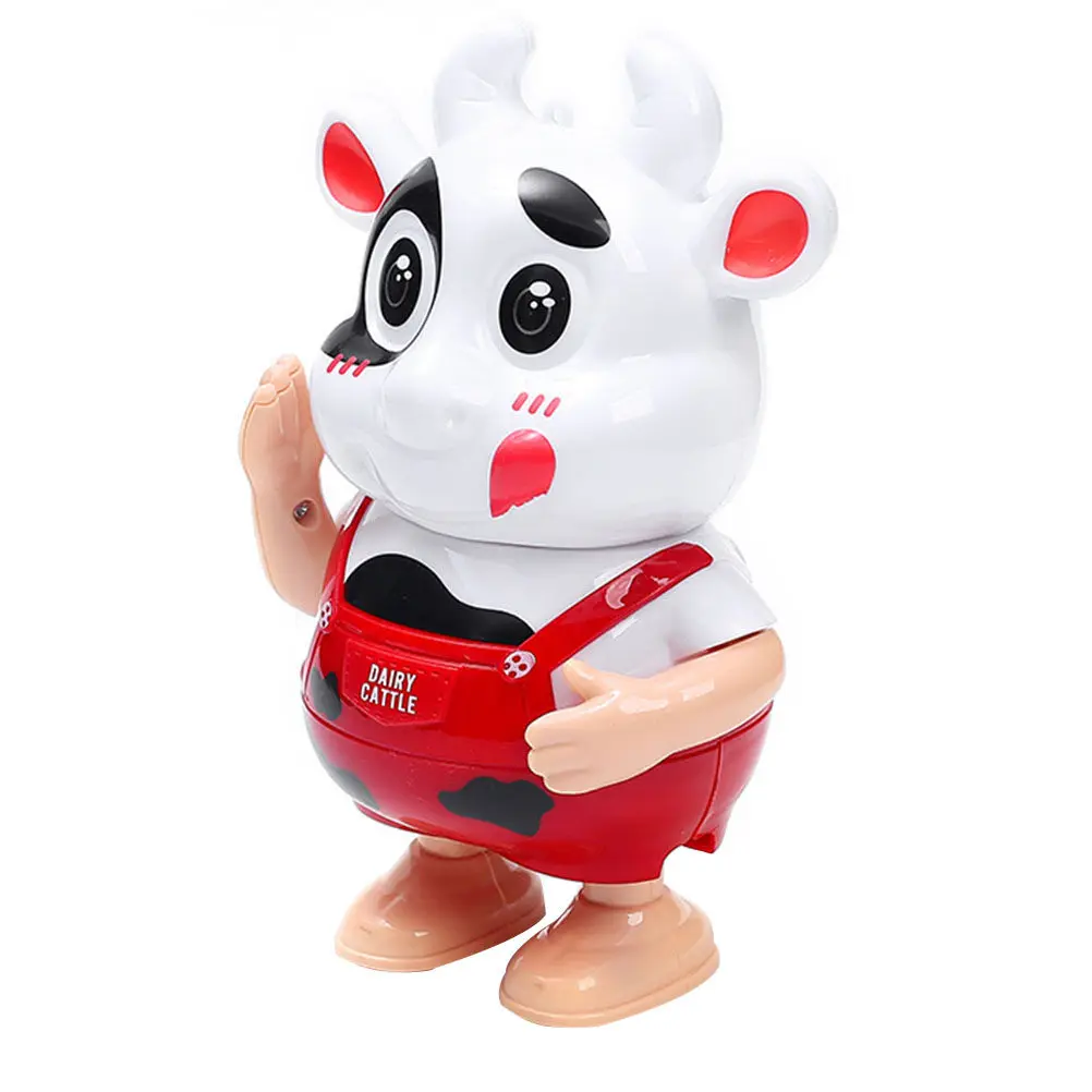 

1Pcs Musical Light-Up Interactive Educational Cattle Plaything for Kids Toddlers Year of New Year Mascot