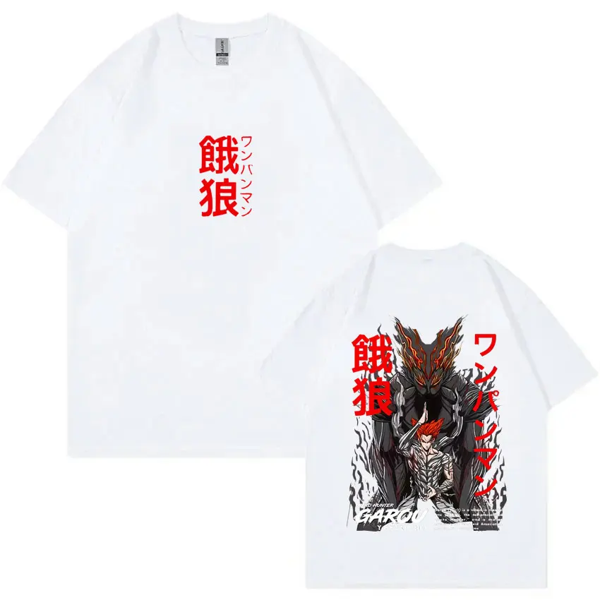 أنيمي واحد لكمة رجل Garou الجرافيك تي شيرت الرجال النساء الكرتون مانغا المتضخم تي شيرت الذكور عادية عالية الجودة القطن التي شيرت بلايز