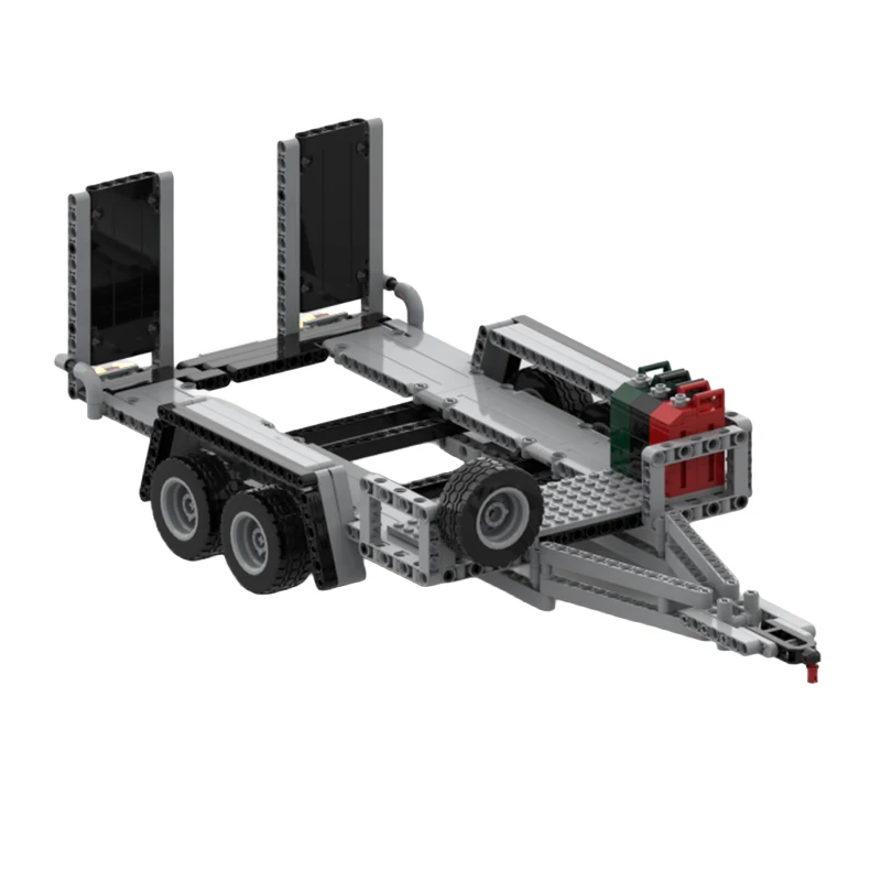 NEW Trailer Lights Hitch Foldable Jack Tow Hitch Towbar for 42110 Upgrade Trailer Building Block DIY Brick Kid Toy Gift view 4