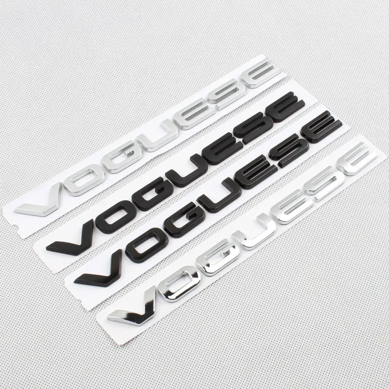 VOGUESE letter logo car sticker for Land Rover Range Rover Executive Extended Edition modified rear accessories decorative decal