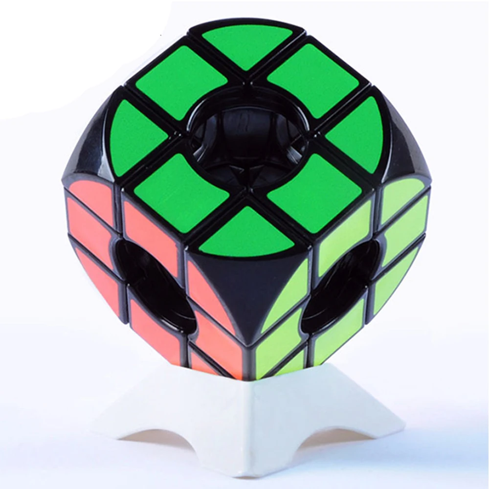 Hollow Three to Three Color Hungarian Magictrick Cube Strange Special 3 to 3 Stickers Boy Girl 10 Year Easy Playing 333cube 57mm