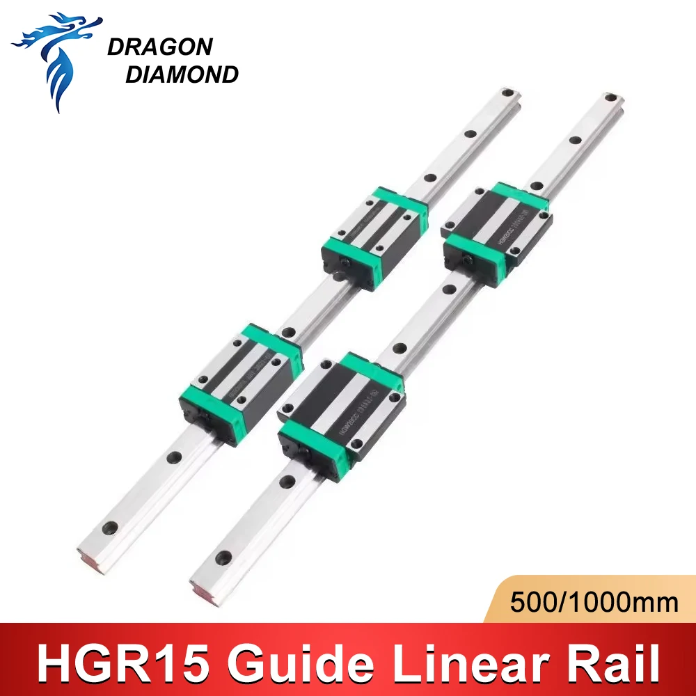 2pcs HIWIN Linear guides Rail HGR15 / HGR20 Guides for CNC Router Kit