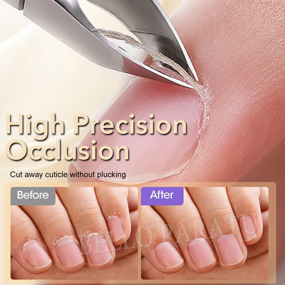 1 Pz Pinza per cuticole Strumenti per manicure Clipper Professionale Mezza 5mm Mascella Tagliacuticole Precisione Tagliacuticole Strumento