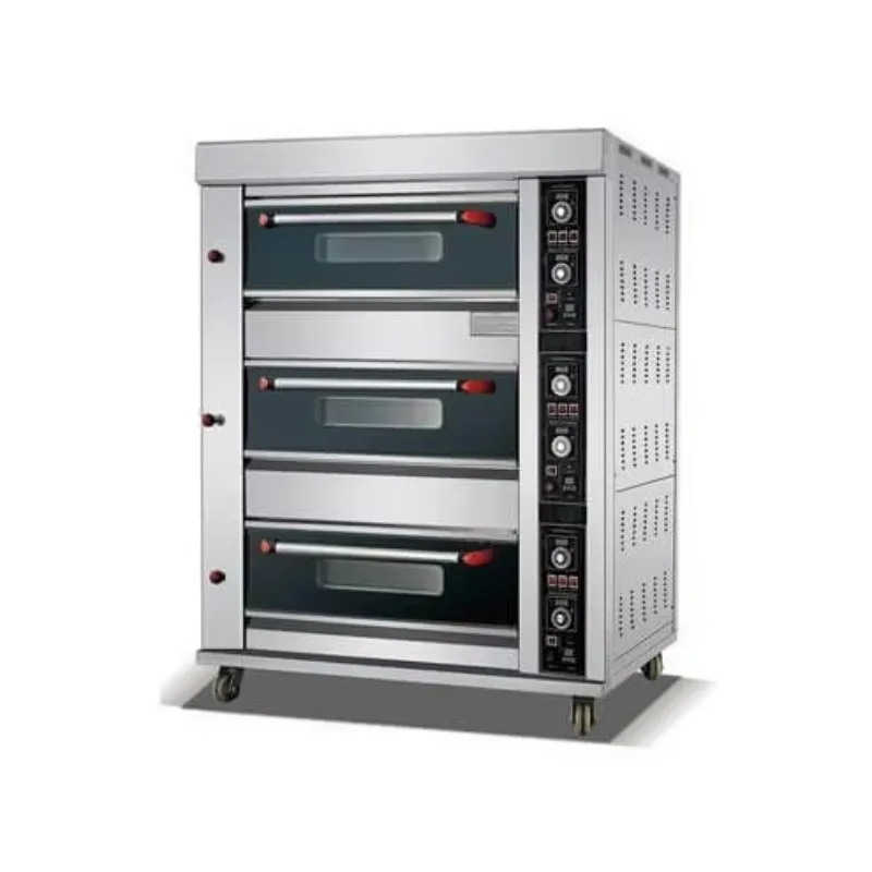 

Factory Price Stainless Steel Bakery Oven Machine Baking Equipment 3 Deck 6 Tray Electric Bread Baking Oven