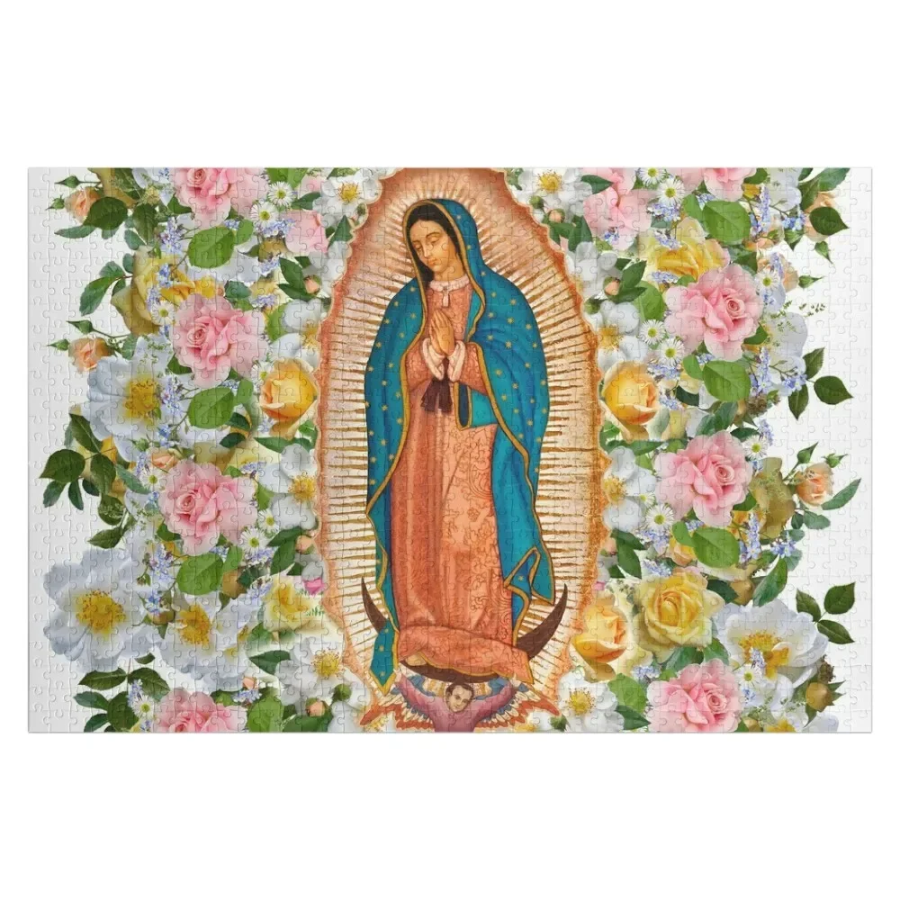 

La Virgen De Guadalupe Jigsaw Puzzle Custom Gift Personalized Wooden Name Jigsaw Custom Puzzle