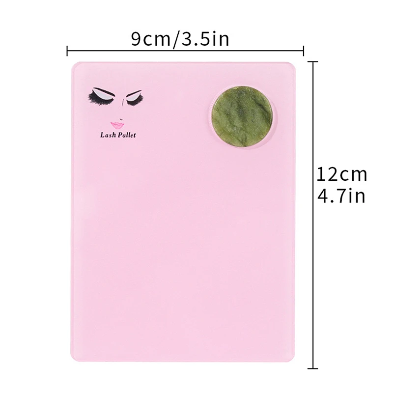 Acrylic Jade Stone Grafted Eyelash Board Eyelash Extension Plate Tray Glue Pallet Board Stand Pad Lashes Makeup Tools