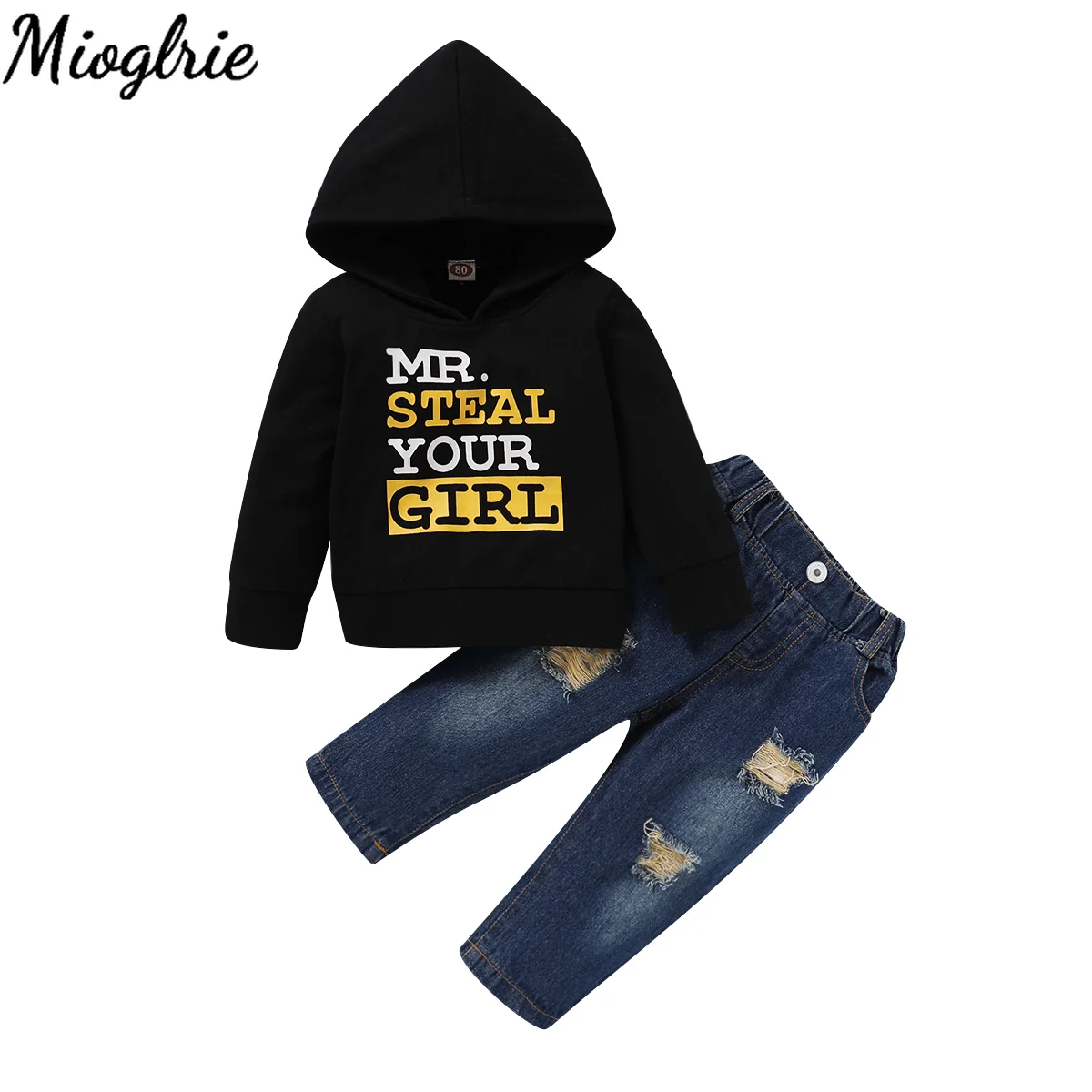 

Baby Boy Summer Clothes Set Hooded Boy Clothes Kids Long Sleeve Children's Clothing Boy Clothing 2 years Jeans Sets for Babies