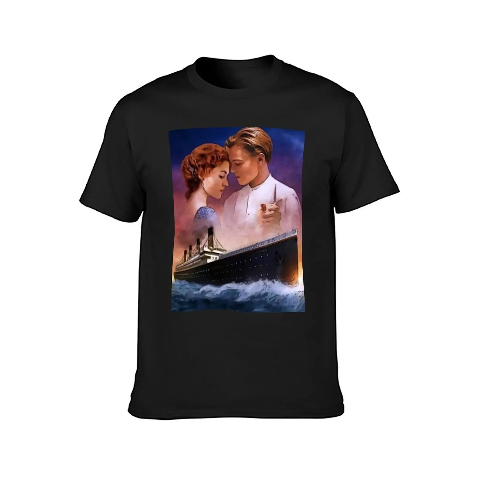 Titanic Movie Jack and Rose T-Shirt Short sleeve tee hippie clothes mens t shirt graphic