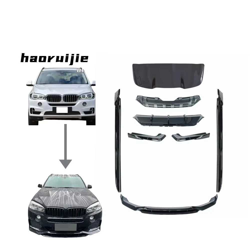 

Black Samurai Kit for X5 F15 M-tech 13-18 Fecelift Body Kit F15 Modification Kit Side Skirt Front Lip Diffuser Roof Spoiler