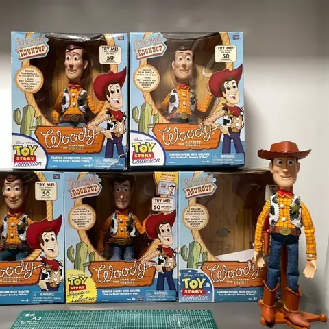 Hot In Stock Toy Story Buzz Lightyear Action Figures Woody Rex Jessie Trendy Vocal Figurine Model Dolls Cartoon Funny Toys Gift