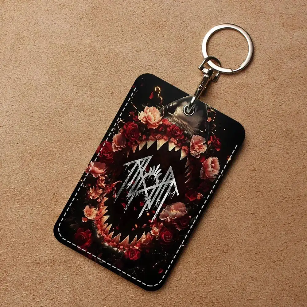 النوم روك باند T-Token حاملي بطاقات طالب بطاقة الهوية الغطاء الواقي حالات طالب الحرم الجامعي بطاقات الوصول مفتاح سلسلة مكافحة خسر #2