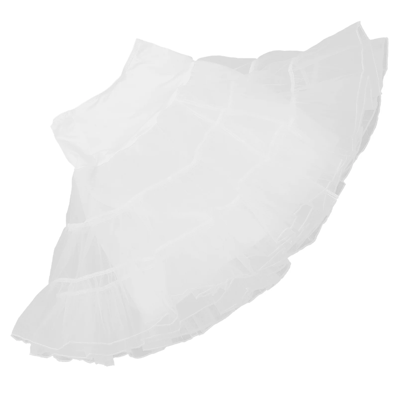 

Hoopless Short Petticoat Skirt for Women Size S-M White Elegant Tutu Underskirt for Dance Party Show Cosplay Tutu Underskirt