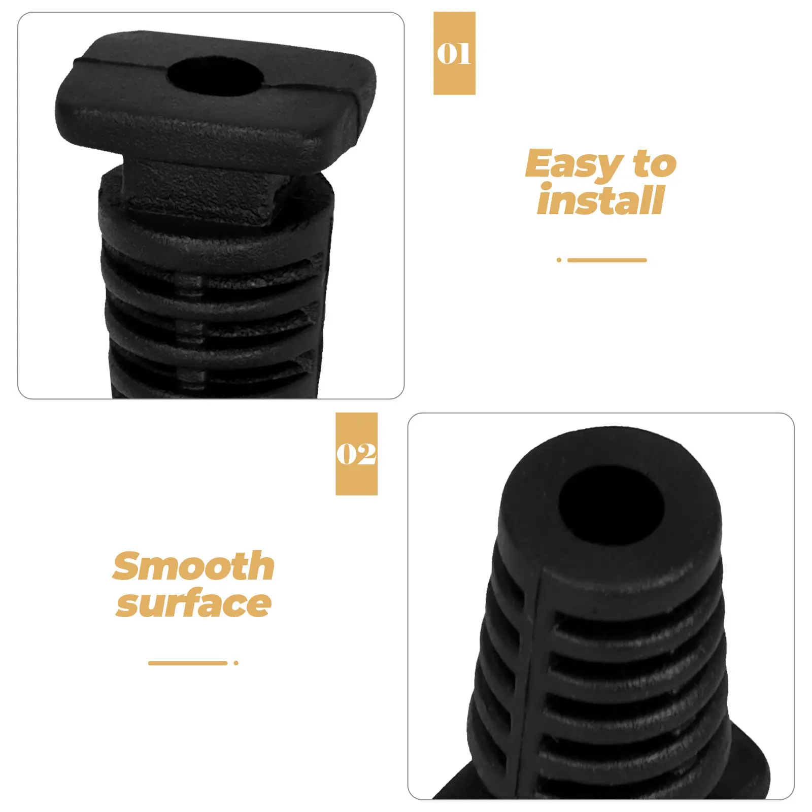 100Pcs Strain Relief Cord Connector Cable Glands Spiral Wire Hole Grip Protector for Electrical Wire Connections Reliable