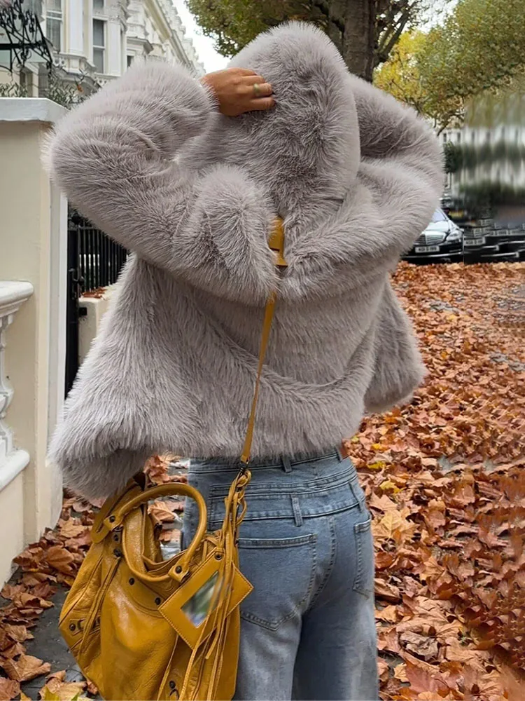 

HH Women's New Fashion Warm Long Sleeves Coats Solid Hooded Single Breasted Female Winter Casual Loose Short Coats Trendy