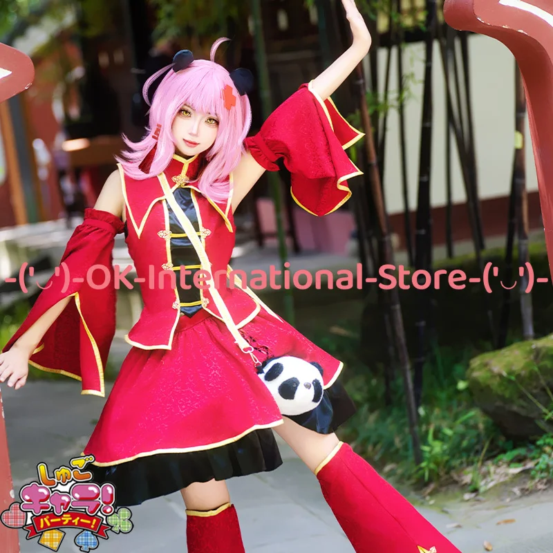 شوجو شارا! أزياء آمو هيناموري التأثيرية على الطراز الصيني لشخصية اللعبة أغطية الرأس لحفلات الهالوين كرنفال بدلة موحدة #4