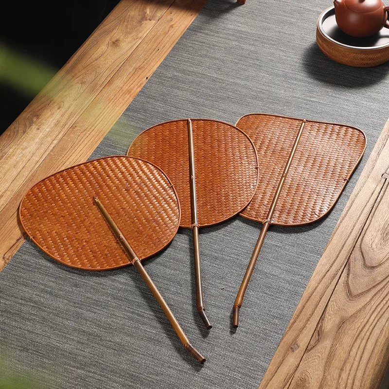 Vintage Chinese Style Round Hand Fan for Weddings