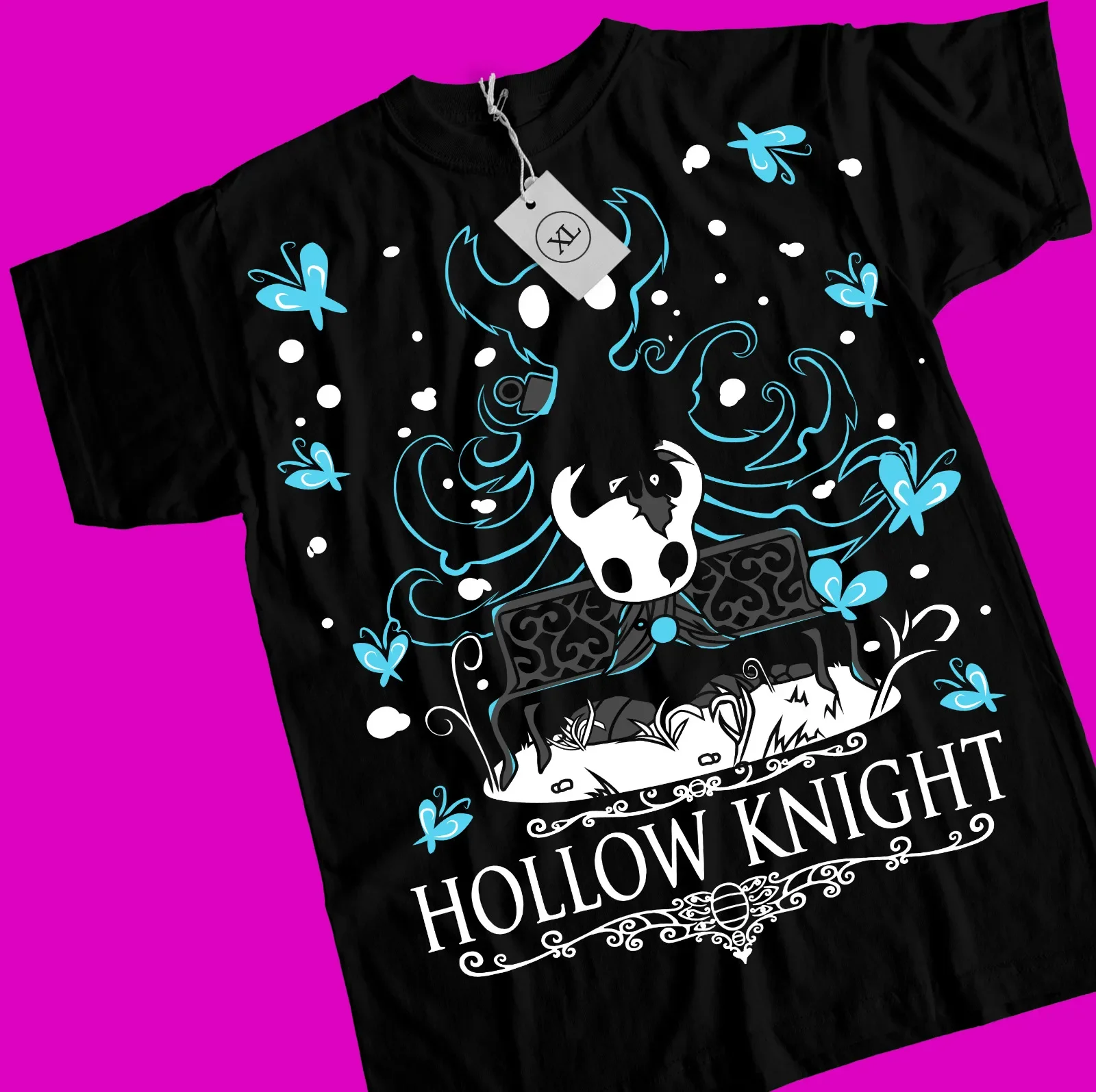 All sizes Unisex Hollow Knight Gaming T-Shirt Indie Girl Top Best Gifts Shirt