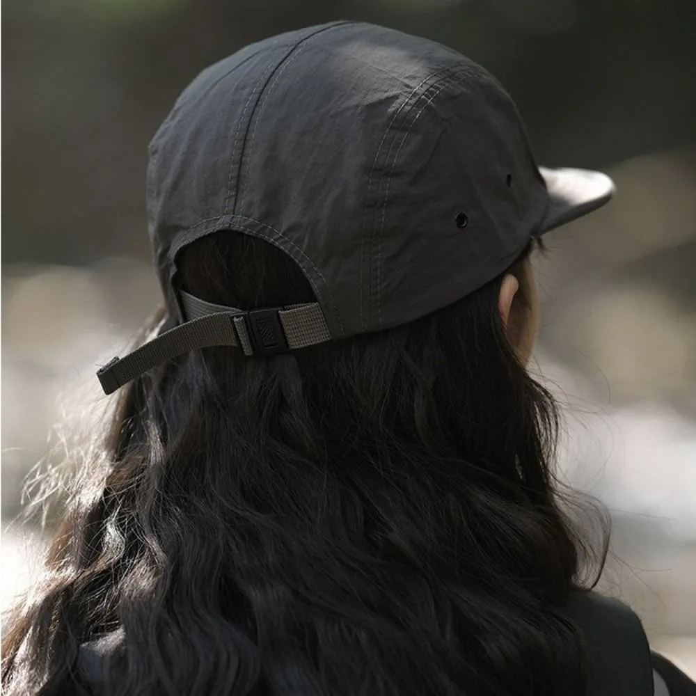 New Short Brim Duckbill Cap Quick-Dry Adjustable Sun Hat Sun Protection Camping Hat Women Men