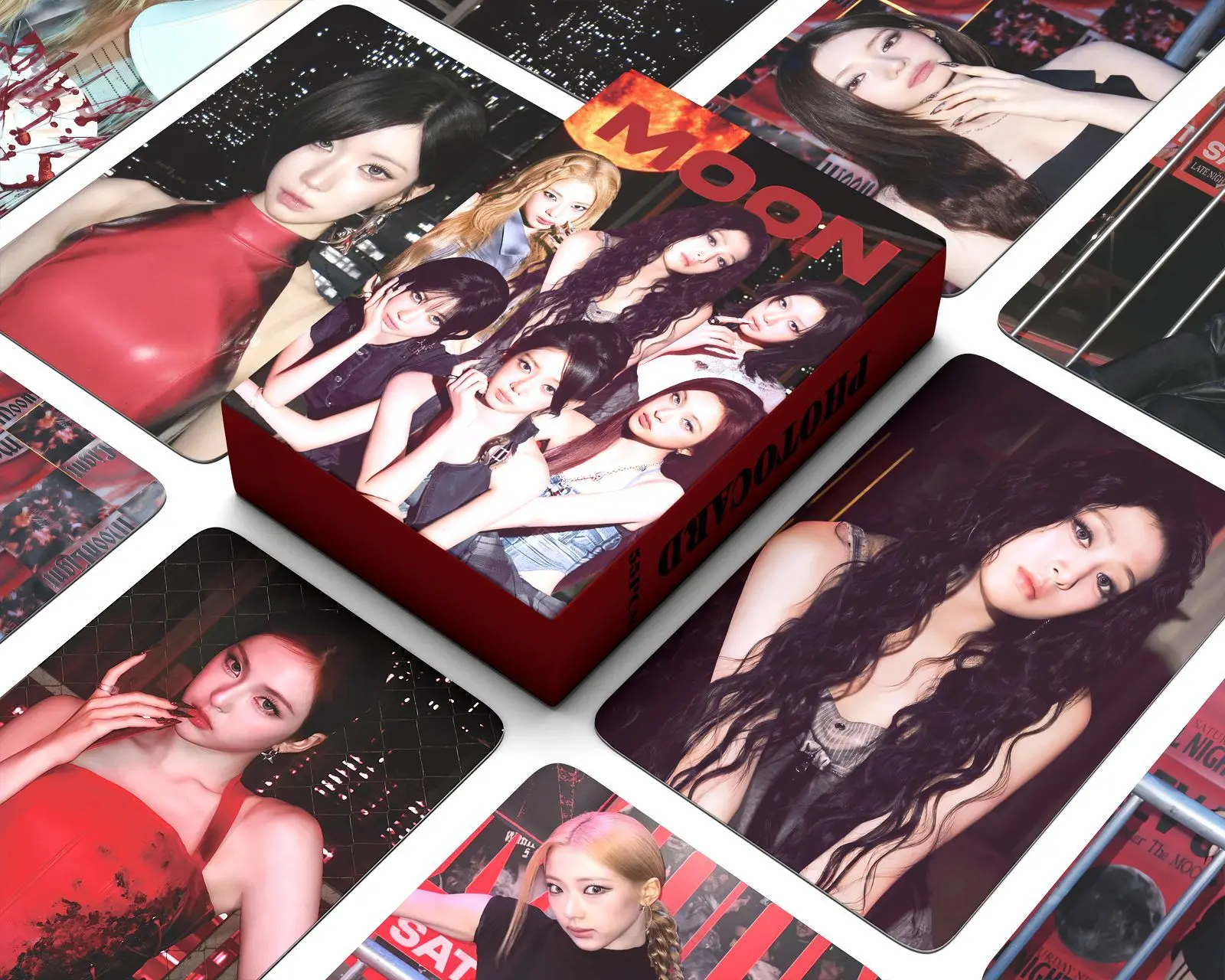 55/92/127 PCS LOMO Card Stickers Set Photo Card MOON New Albums Girl Group High Quality Double sided Collection Cards Fans Gifts