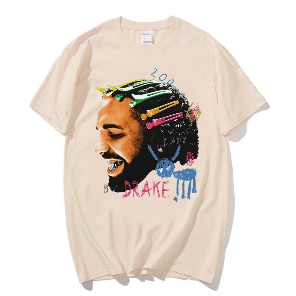 Vintage Rapper Drake for All The Dogs T Shirt Men's Women Fashion Hip Hop T-Shirt Tops Streetwear image 4