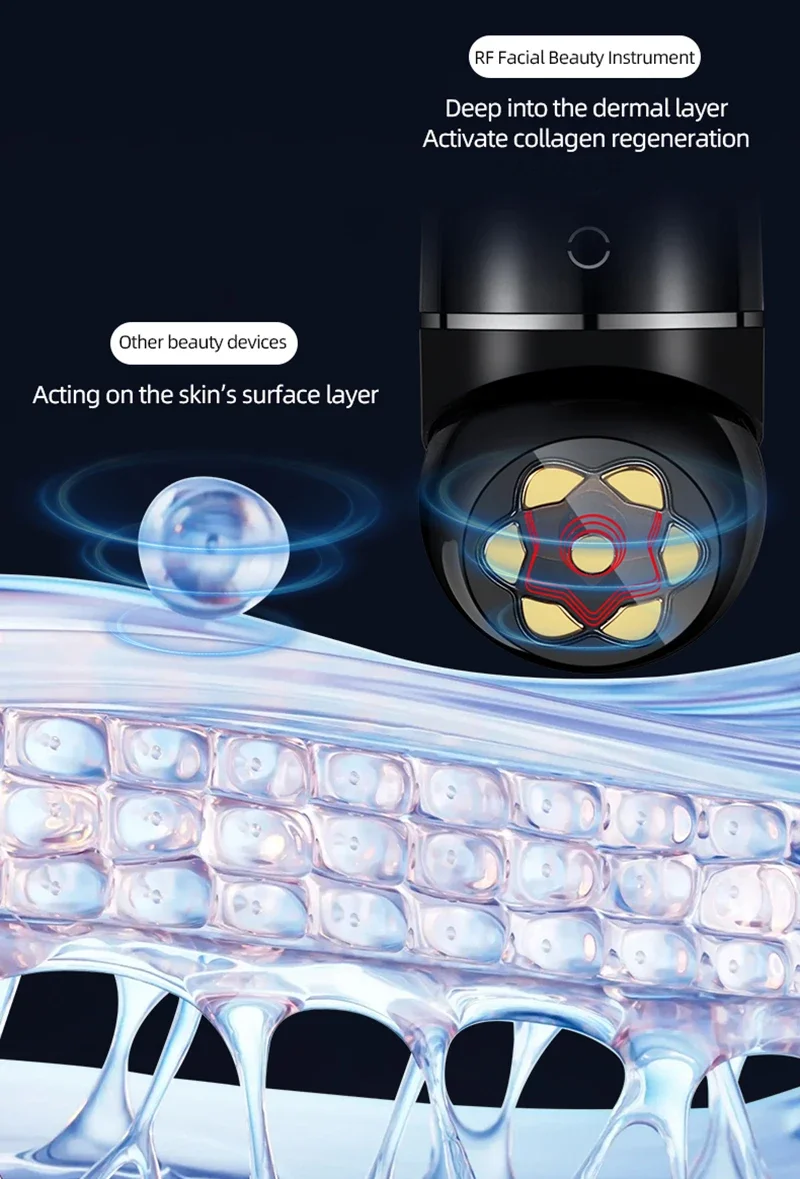 جهاز استيراد مكركرنت 5 في 1 جهاز تجميل احترافي لشد البشرة بالضوء الأحمر والعناية بالبشرة المضادة للشيخوخة لصالونات التجميل #2