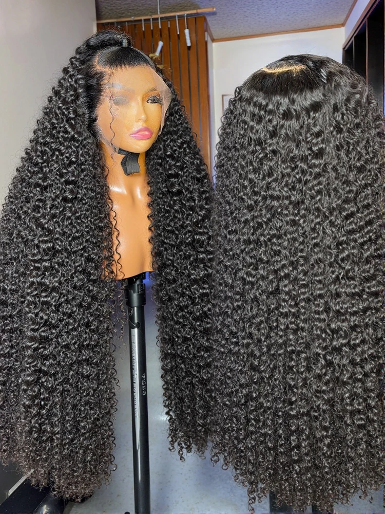 

Rosabeauty 30 40 Inch Deep Wave 13x6 HD Transparent Lace Frontal Human Hair Wigs Remy 13x4 Wave Water Curly Front Wig For Women