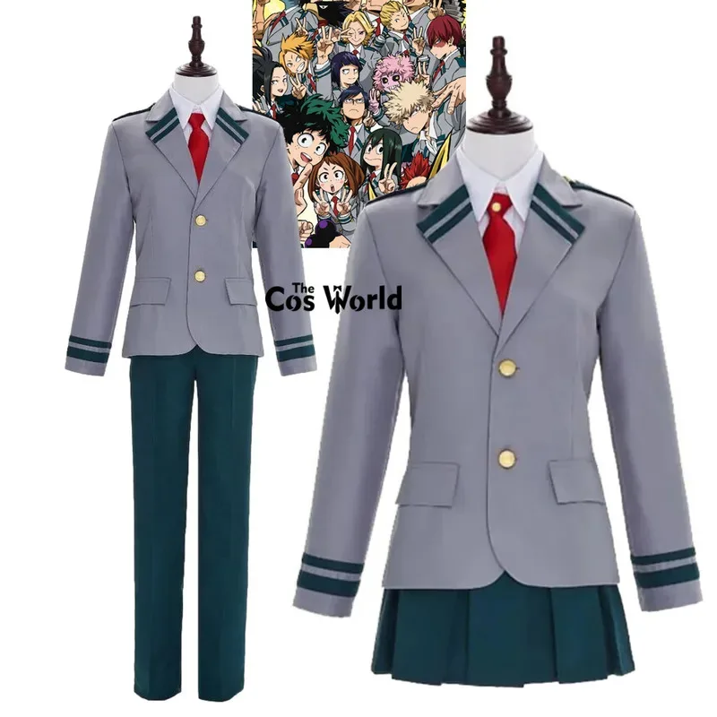 

Академия моего героя Мидория Изуку Бакуго Кацуки Урарака Огако школьная форма наряды аниме костюмы для косплея на заказ