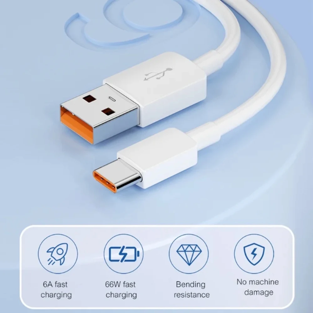 NNBILI Mini USB Cable 1M 2M 3M 8M 10M 12M C-type 6A Fast Charging Device Camera PS5 VR Universal Charging Cable