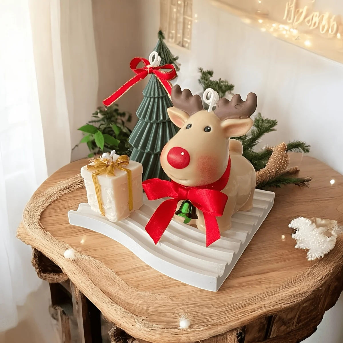 Harz- und Silikonformen, 3D-Weihnachts-Rentierformen, Niedliche Rentierformen, 3D-Weihnachtskerzenformen, Weihnachtsseifenformen – Detail 2