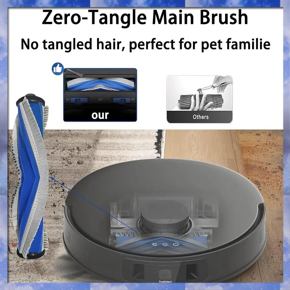 Gen Basic For ECOVACS DEEBOT T30S/ T30S Combo Robot Vacuum Cleaner Main Side Brush Hepa Filter Mop Cloth Dust Bag Accessories Ki