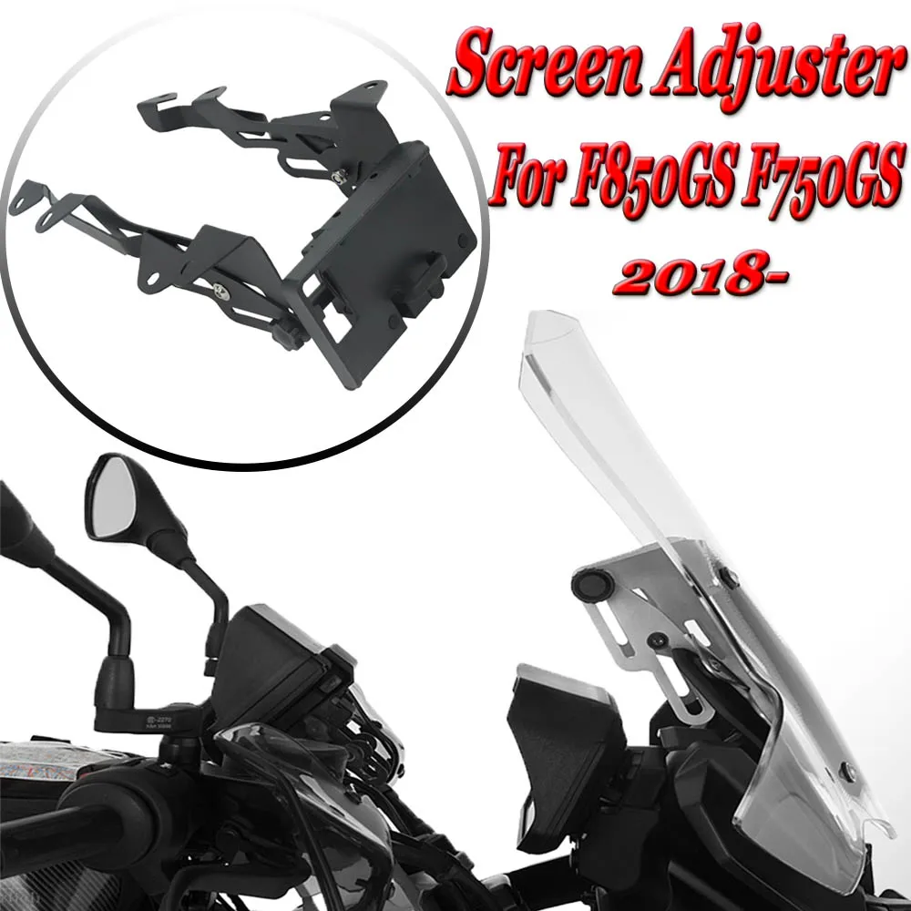 New Motorcycle Screen Adjuster Phone GPS Navigaton Plate Bracket Bar Mount Fit For BMW F750GS F750 GS F850GS F 850GS 2018 - 2022